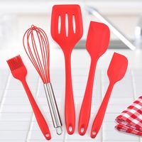 5PCS Silicone Kitchen Utensil Non-stick Cooking Tools