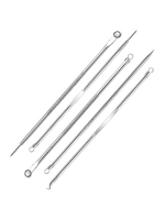 5Pcs Stainless Steel Acne Blackhead Remove Needle Set