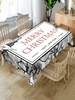 Geometric Pattern Christmas Letters Print Table Cloth