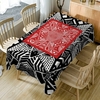 Geometric Print Fabric Waterproof Dining Table Cloth