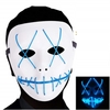 Glowing Mask Scary Cosplay LED Light up Mask for Gifts Costume Parties