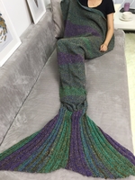 Good Quality Handmade Crochet Sofa Sleeping Bag Mermaid Blanket