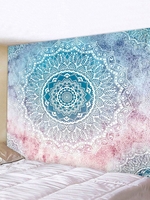 Gradient Bohemian Mandala Print Waterproof Tapestry