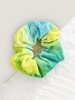 Gradient Water Color Elastic Velour Fabric Scrunchy