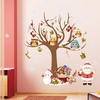 Santa Claus Christmas Tree Decoration Window Wall Sticker