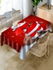 Santa Claus Digital Printing Waterproof Fabric Tablecloth
