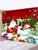 Santa Snowman Printed Christmas Waterproof Tapestry