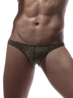 Sexy Elastic Waist Twinkling U Convex G-string Briefs