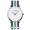 SINOBI Simple Fashion Diamond Scale Female Quartz Watch with Ultra-thin Dial