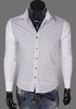 Slimming Trendy Turn-down Collar Fashion Dot Print Long Sleeves Men