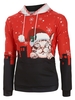 Snowy City Christmas Cat Graphic Front Pocket Hoodie