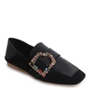 Square Color Diamond Belt Buckle Color Matching Leisure Soft Bottom Shoes
