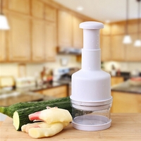 Stainless Steel Hand Pressure Vegetable Cutter Pat Knife Kitchen Ginger and Garlic Chopper Vegetable Chopper Onion Cutter