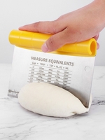 Stainless Steel Knife Blade Dough Cutter with Scales