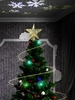 Star Shape Christmas Tree Topper with Rotatable LED Projector Light