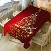 Starlight Christmas Tree Pattern Fabric Table Cloth