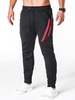 Striped Contrast Zipper Drawstring Beam Feet Pants