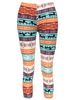 Stylish Elastic Waist Christmas Print Slimming Women