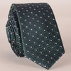 Stylish Fulled Embroidery Jacquard Green Tie For Men