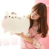 Stylish Short Floss Cushion Cat Shape Design Pillow
