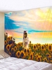 Sunflower Astronaut Printing Background Wall Tapestry