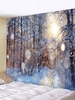 Sunlit Snow Forest Print Tapestry Wall Hanging Art Decoration