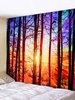 Sunset Forest Print Tapestry Wall Hanging Art Decor