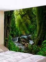 Sunshine Forest River Print Tapestry Wall Hanging Art Decoration