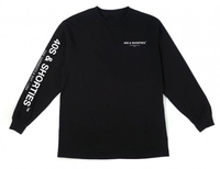 40s&Shorties General Text Logo LS Tee Black