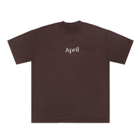 April Embroided OG Logo Tee Chocolate
