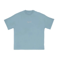 April Embroided OG Logo Tee Light Blue
