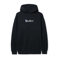 Butter Goods Leaf Classic Logo Pullover Hood Black