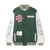 Butter Goods World Peace Varsity Jacket Forest Green