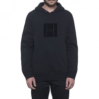 HUF Box Logo Overdye Hoodie Black