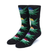 HUF Green Helpers Sock Black