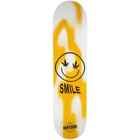 Inpeddo Skateboards Smile Bright Deck Gelb