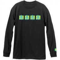 New Deal Skateboards Original Napkin 4 Bar Longsleeve black