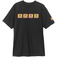 New Deal Skateboards Original Napkin 4 Bar Shirt schwarz