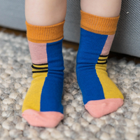 Nice Socks Babysocken halb/halb yellow