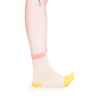Nice Socks friendly socks back face yellow