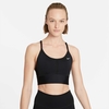 Nike Dri-FIT Indy Longline Sports Bra black
