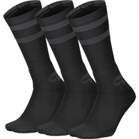 Nike SB Crew Skateboarding Socks 3 Pair Black