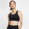 Nike Swoosh Women&0s 1-Piece Pad Sports Bra Black