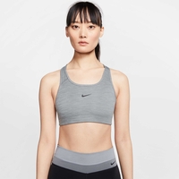 Nike Swoosh Women&0s 1-Piece Pad Sports Bra Grey
