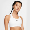 Nike Swoosh Women&0s 1-Piece Pad Sports Bra White