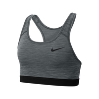 Nike Swoosh Women&0s Medium-Support Non-Padded Sports Bra Grey