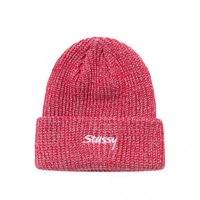 Stüssy 2 Tone Knit Short Beanie red
