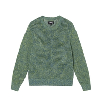 Stüssy 2 Tone Loose Gauge Sweater Green