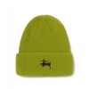 Stüssy Basic Cuff Beanie neon yellow
