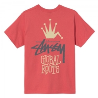 Stüssy Global Roots Tee pale red